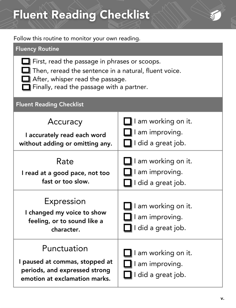 Student Fluency Workbook (Grades 6-12)
