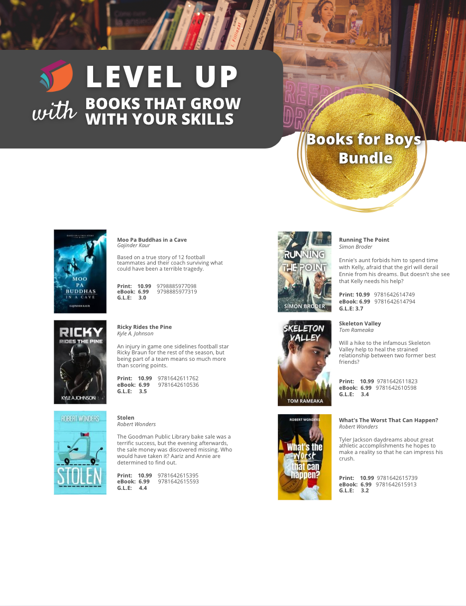 High-low book bundle for boys
