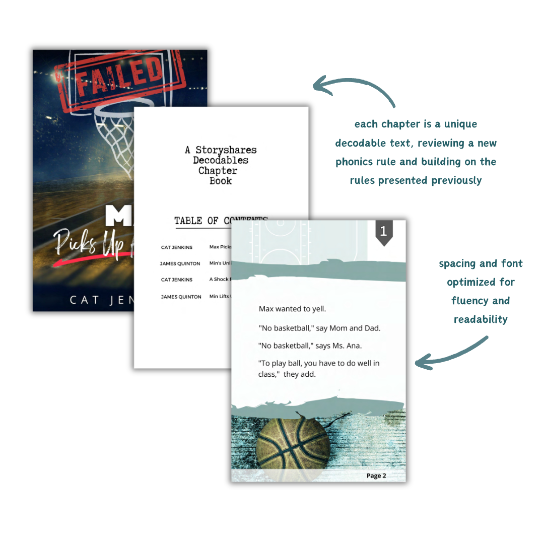 Middle school decodable chapter book preview