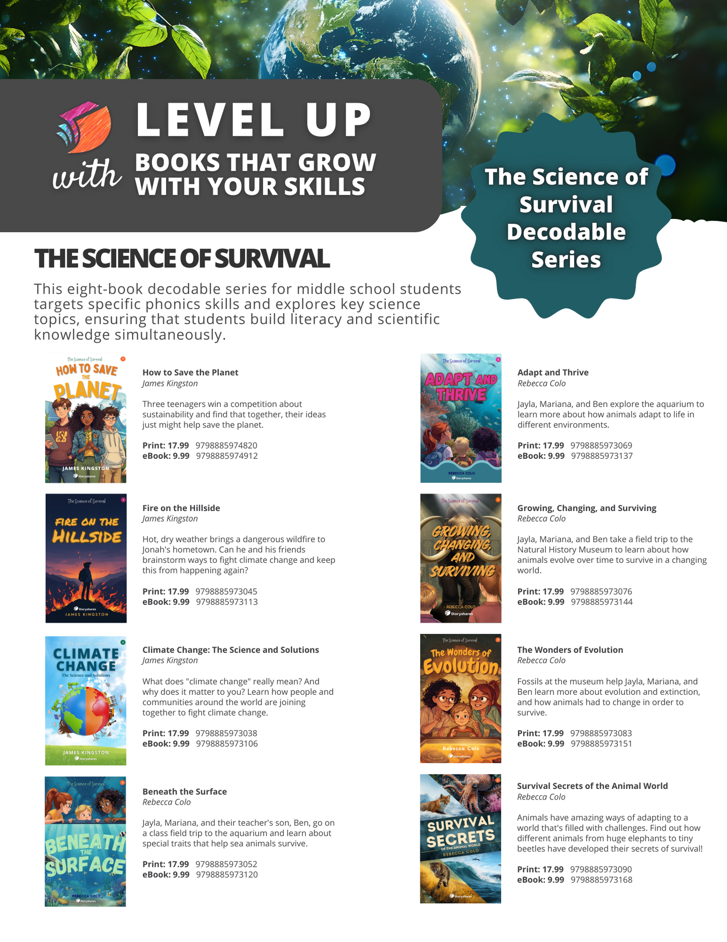 The Science of Survival Decodable Series Bundle (Pre-Release)